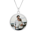 Personalized Photo Memory Pendant Necklace — Custom Picture Memorial Gift