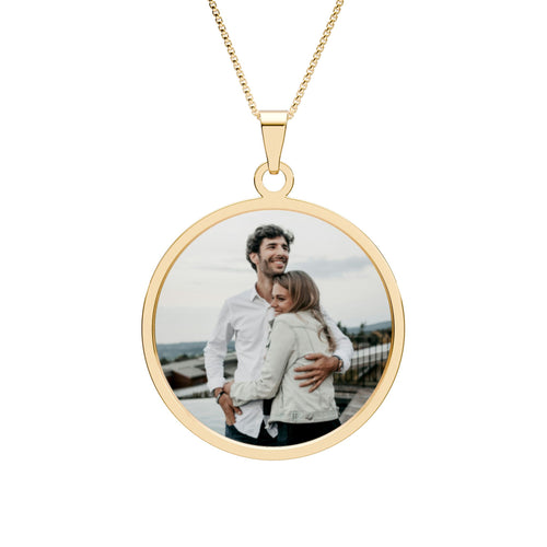 Personalized Photo Memory Pendant Necklace — Custom Picture Memorial Gift